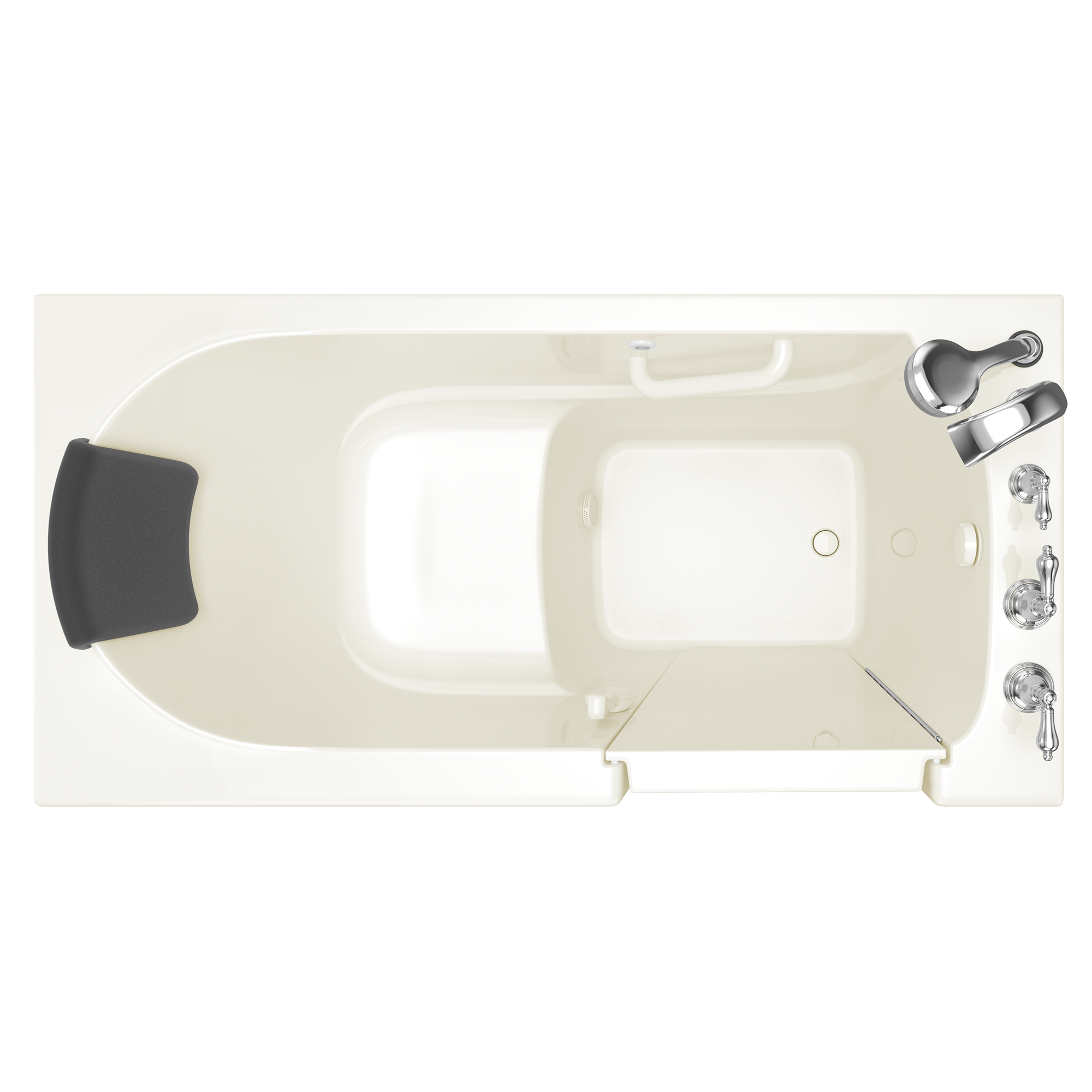 Gelcoat Premium Series 30 x 60 -Inch Walk-in Tub With Soaker System - Right-Hand Drain With Faucet